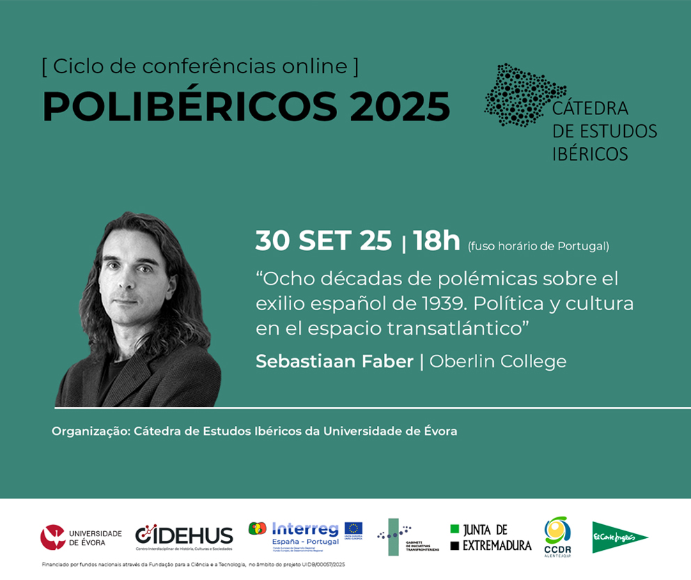 Conferência online “Polibéricos” com Sebastiaan Faber (Oberlin College)
