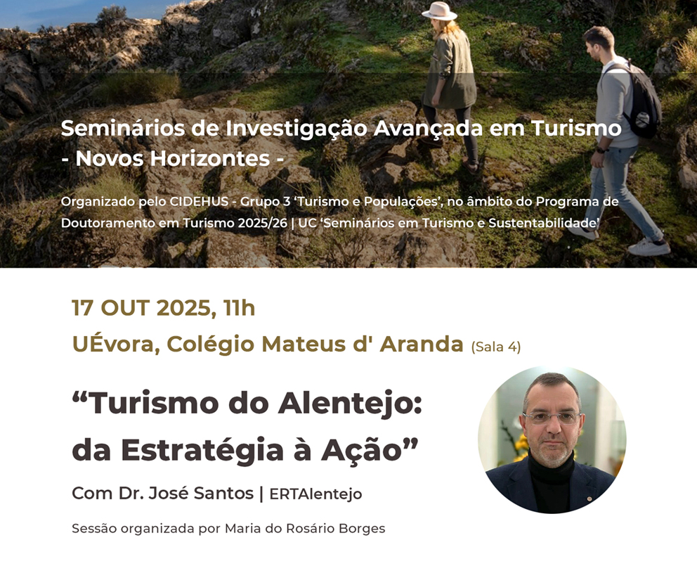 Seminário “Turismo do Alentejo: da Estratégia à Ação”